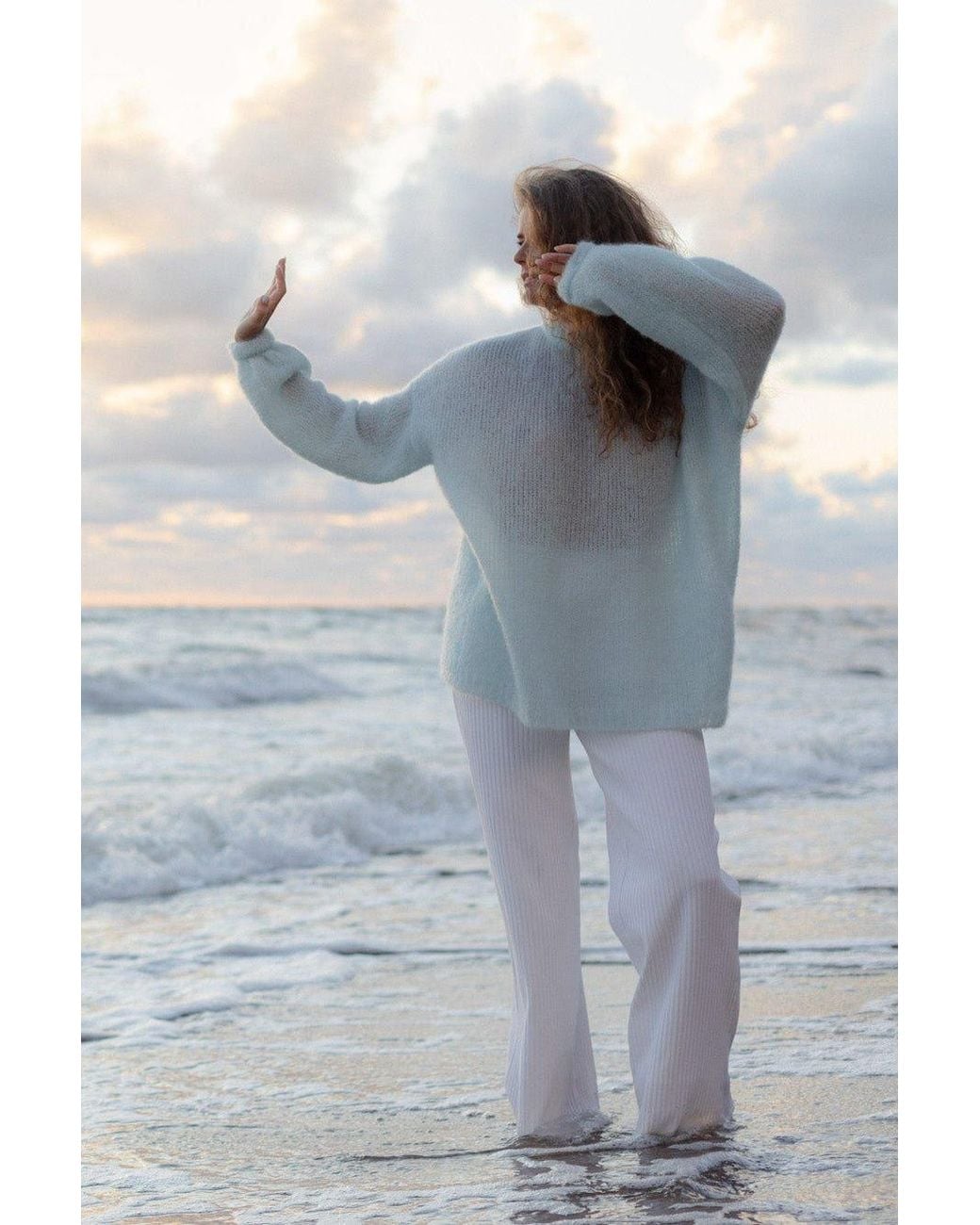 SALANIDA Blue Melody Mohair Jumper
