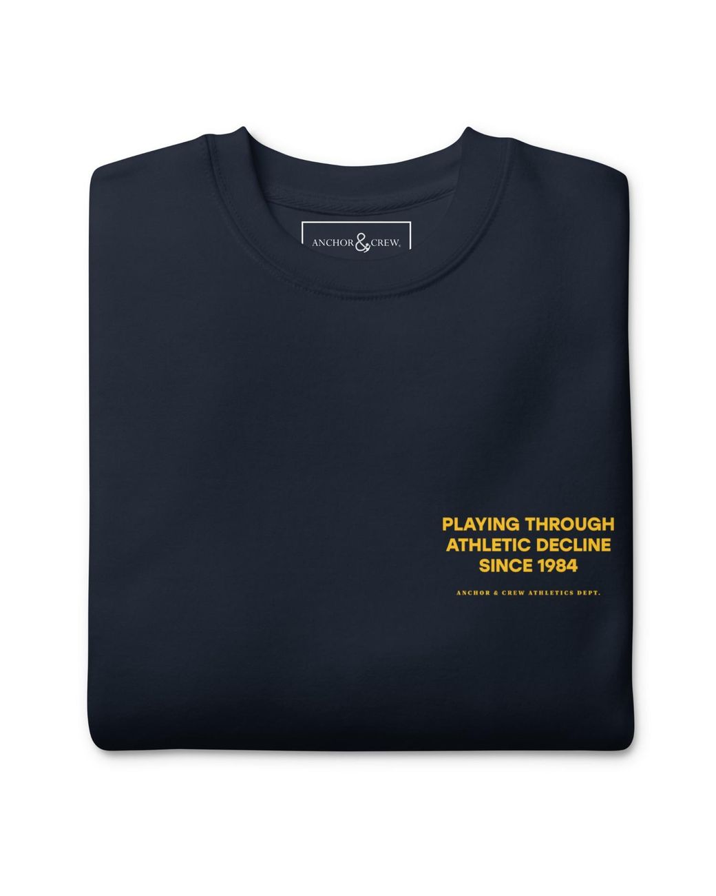 Anchor and Crew Blue The Playmaker Basketball Club League Organic Cotton Sweatshirt