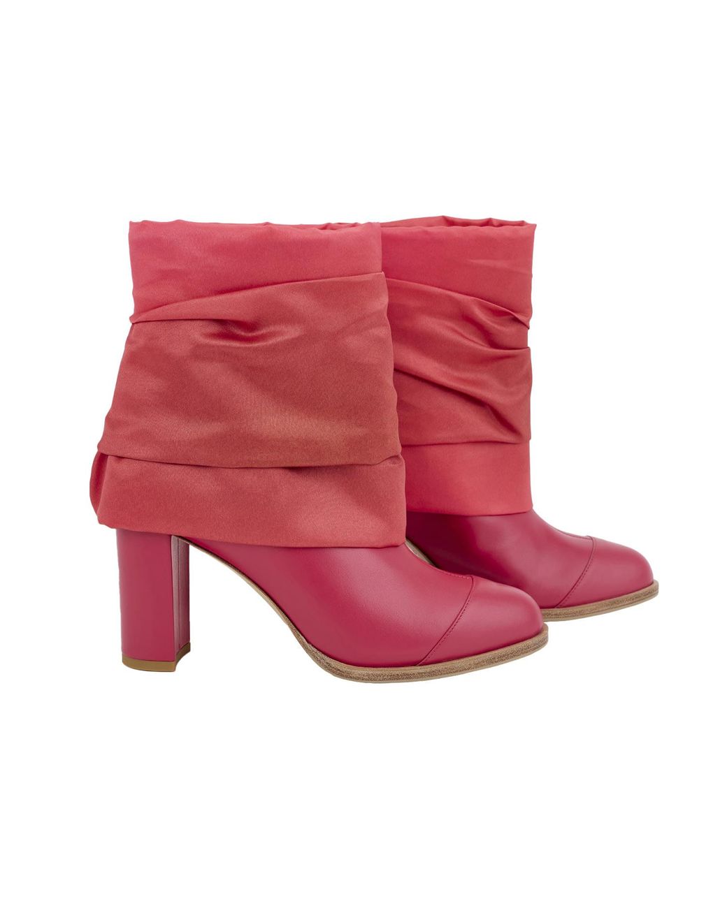 Moon D'elle Red Quasar Ankle Boots