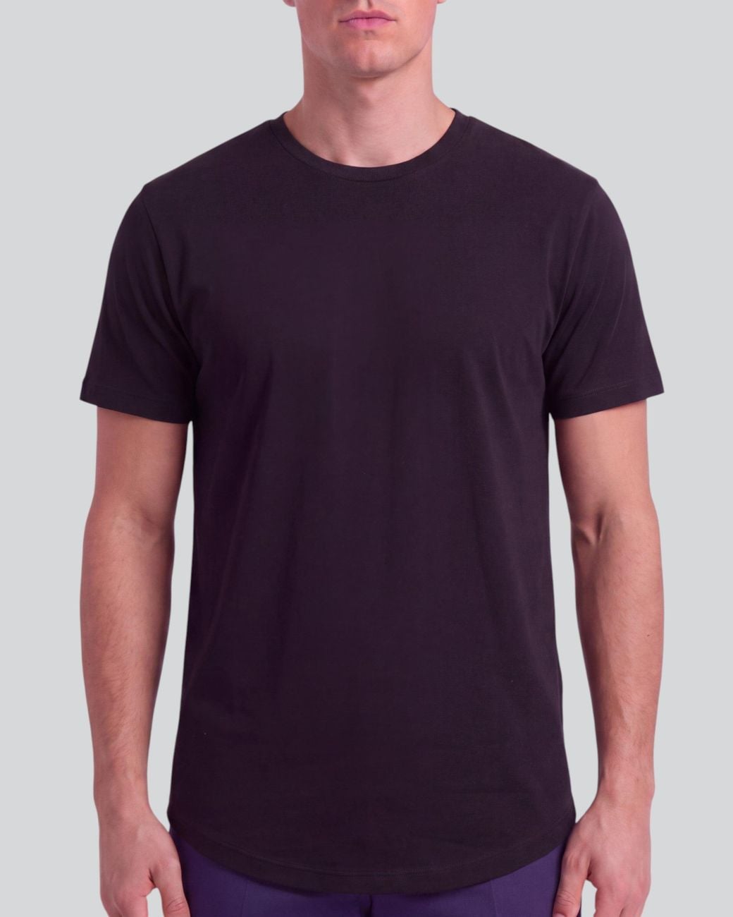 Lords of Harlech Black Timothy Stretch Cotton Crew-Neck Tee for men
