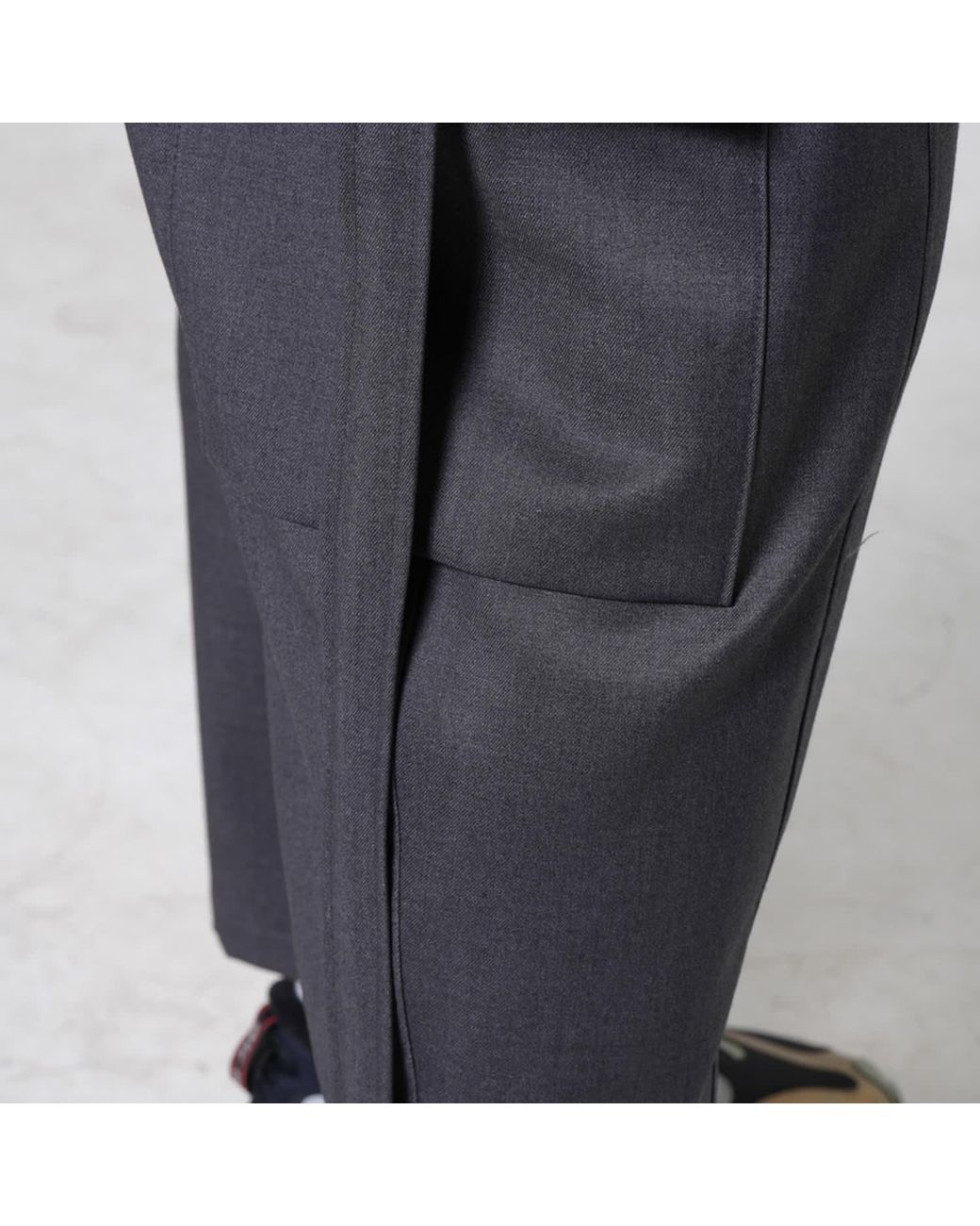 Metamorph Blue Cropped Cargo Pants for men