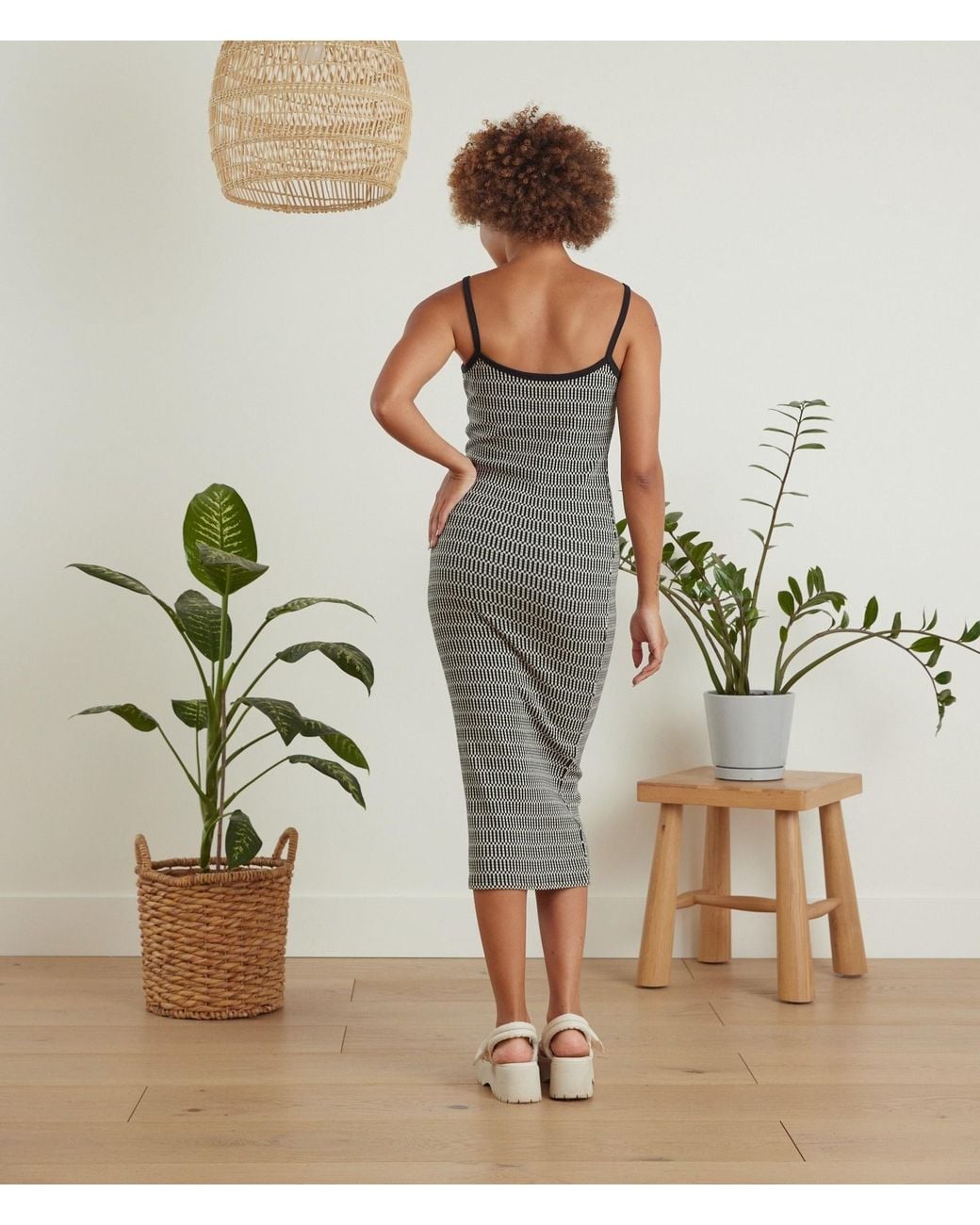 Known Supply Natural Bodycon Tank Dress