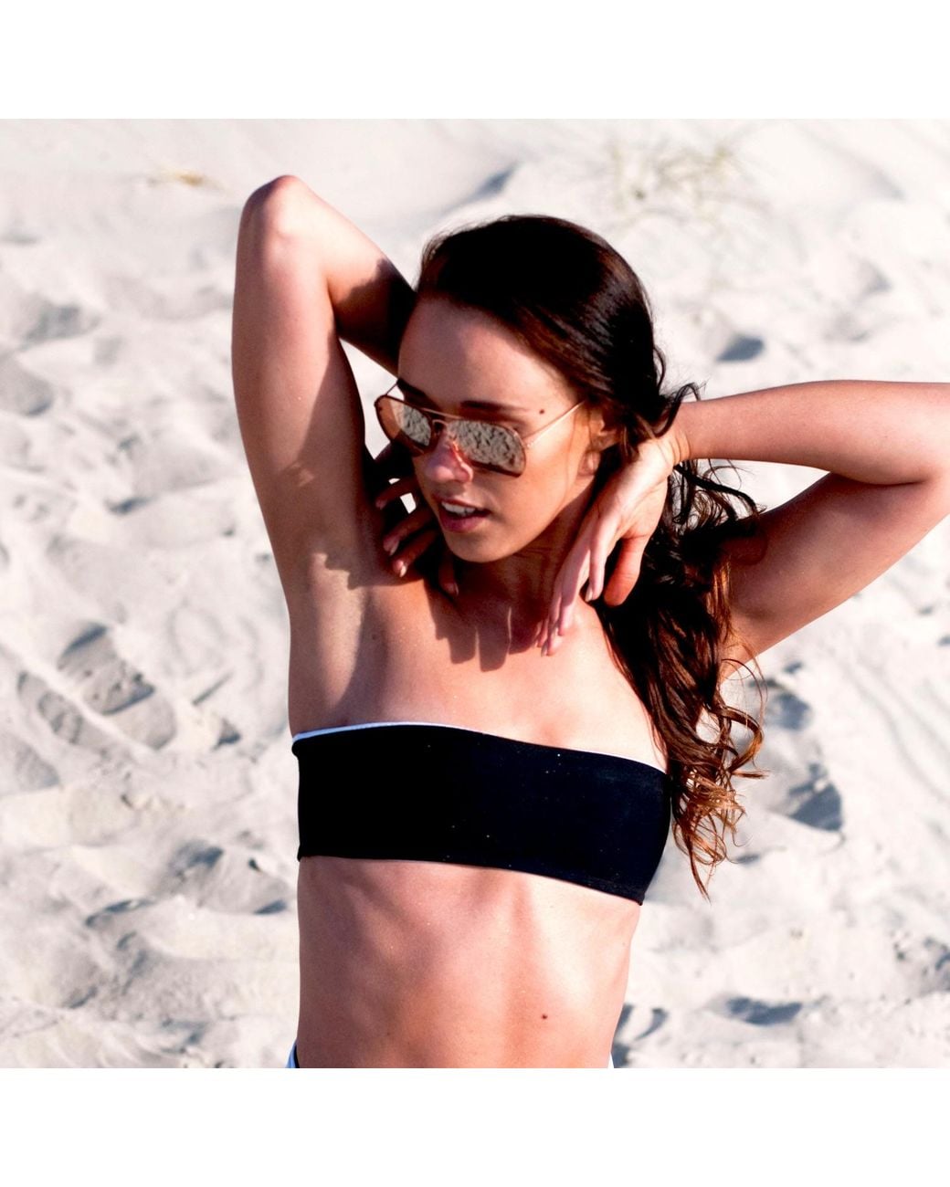 Terra Dea Black Loco Classic Reversible Bikini Top