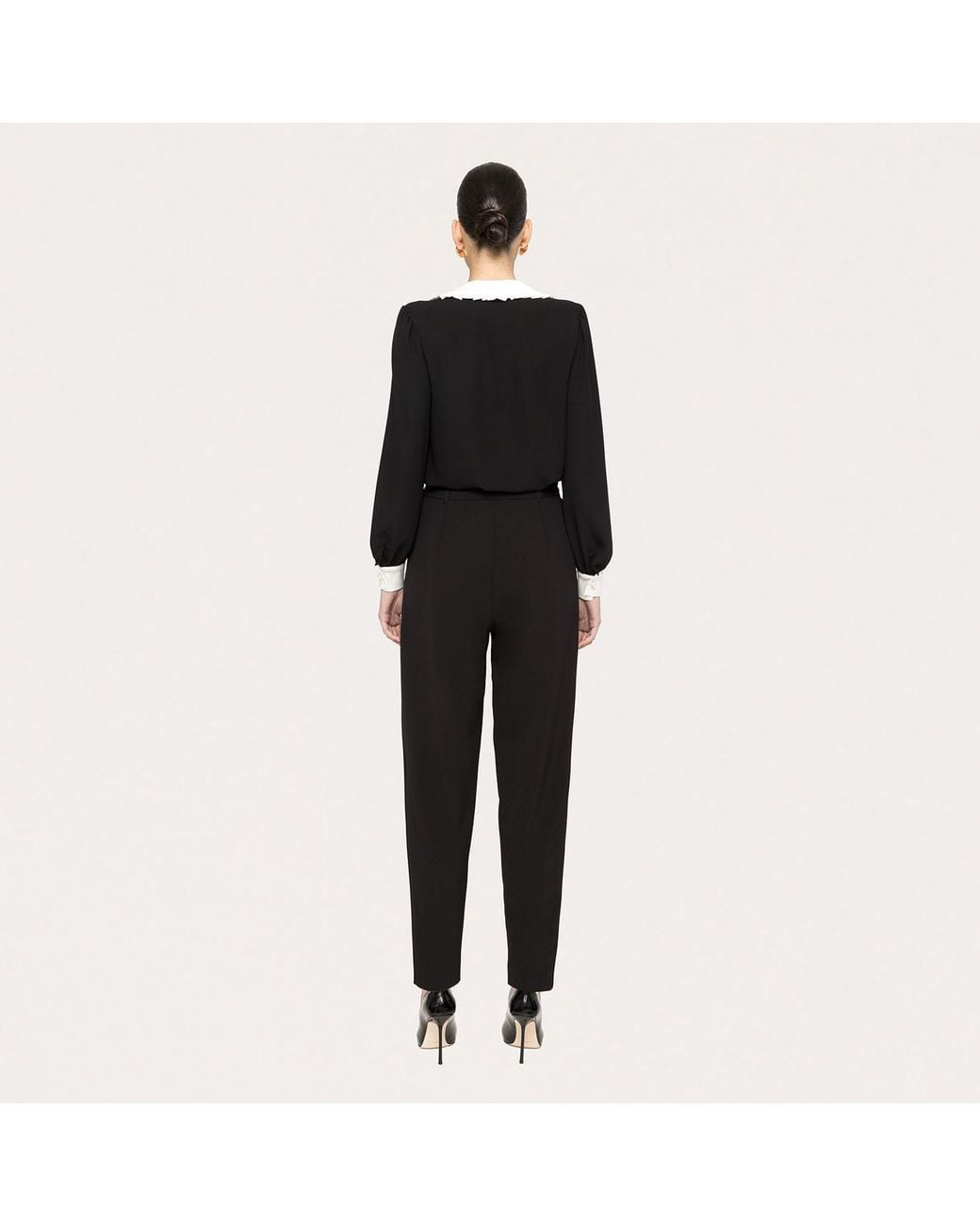 Nissa Black Pearl-Detail Shirt