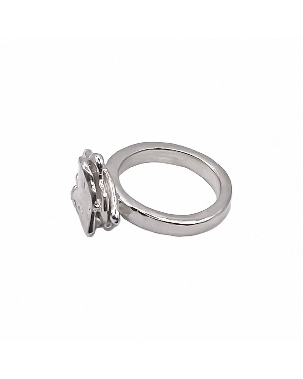 Moca Jewellery Metallic Flower Ring