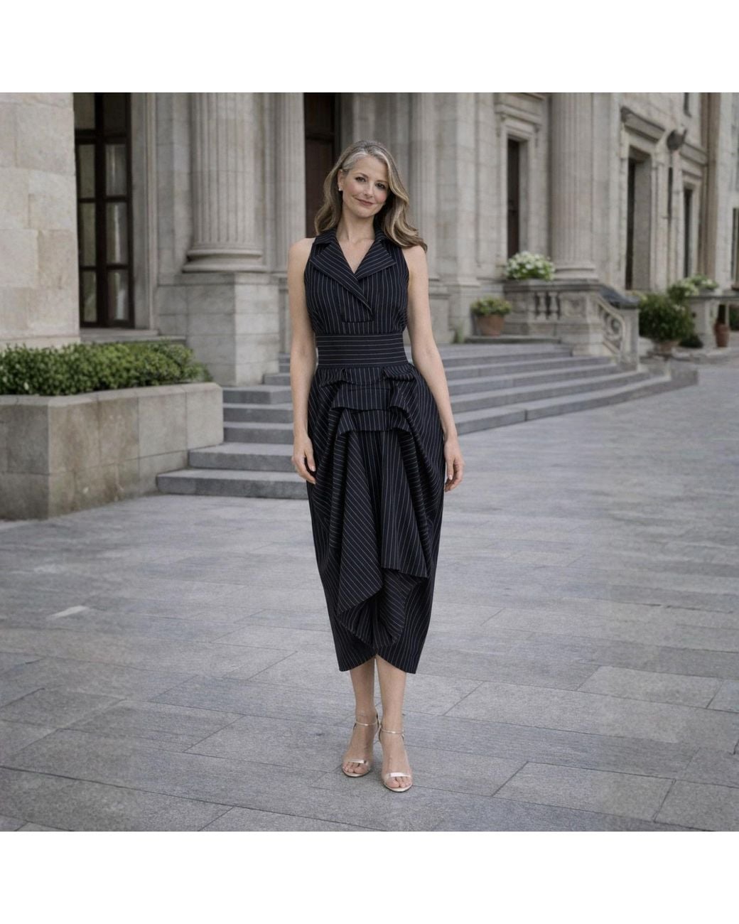 Lumina Eligma Black The Tuxedo Dress