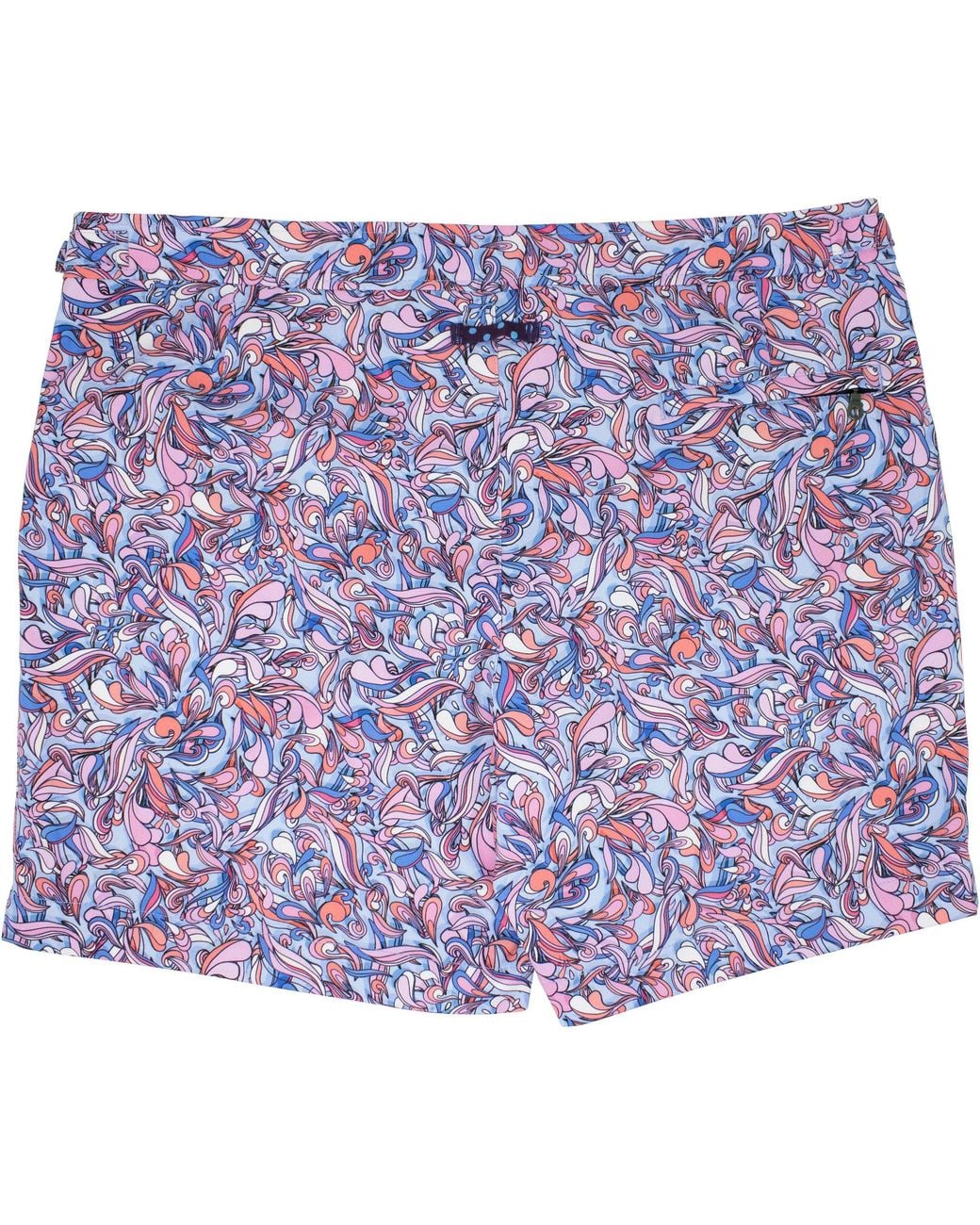 Lords of Harlech Purple Pool Paisley Layers Swim Short for men