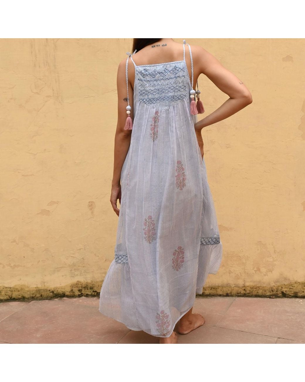 Liminal Blue Sabine Maxi Dress