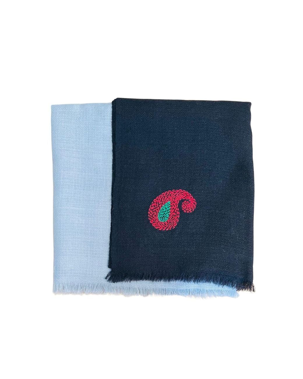 Heritagemoda Gray Handmade Wool Silk Scarf