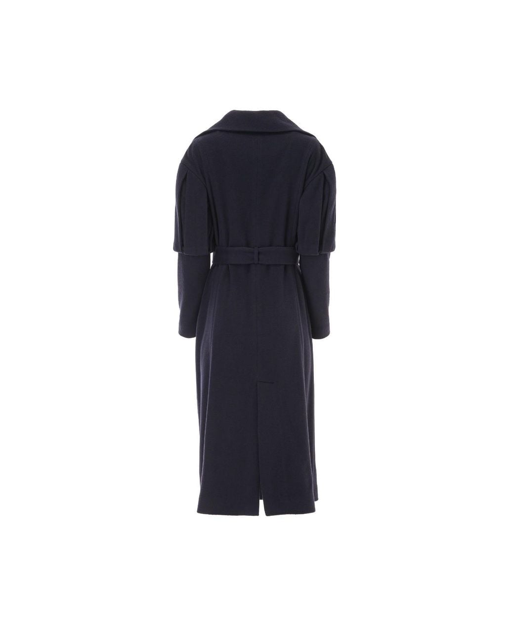 Lita Couture Blue Statement Trench Coat