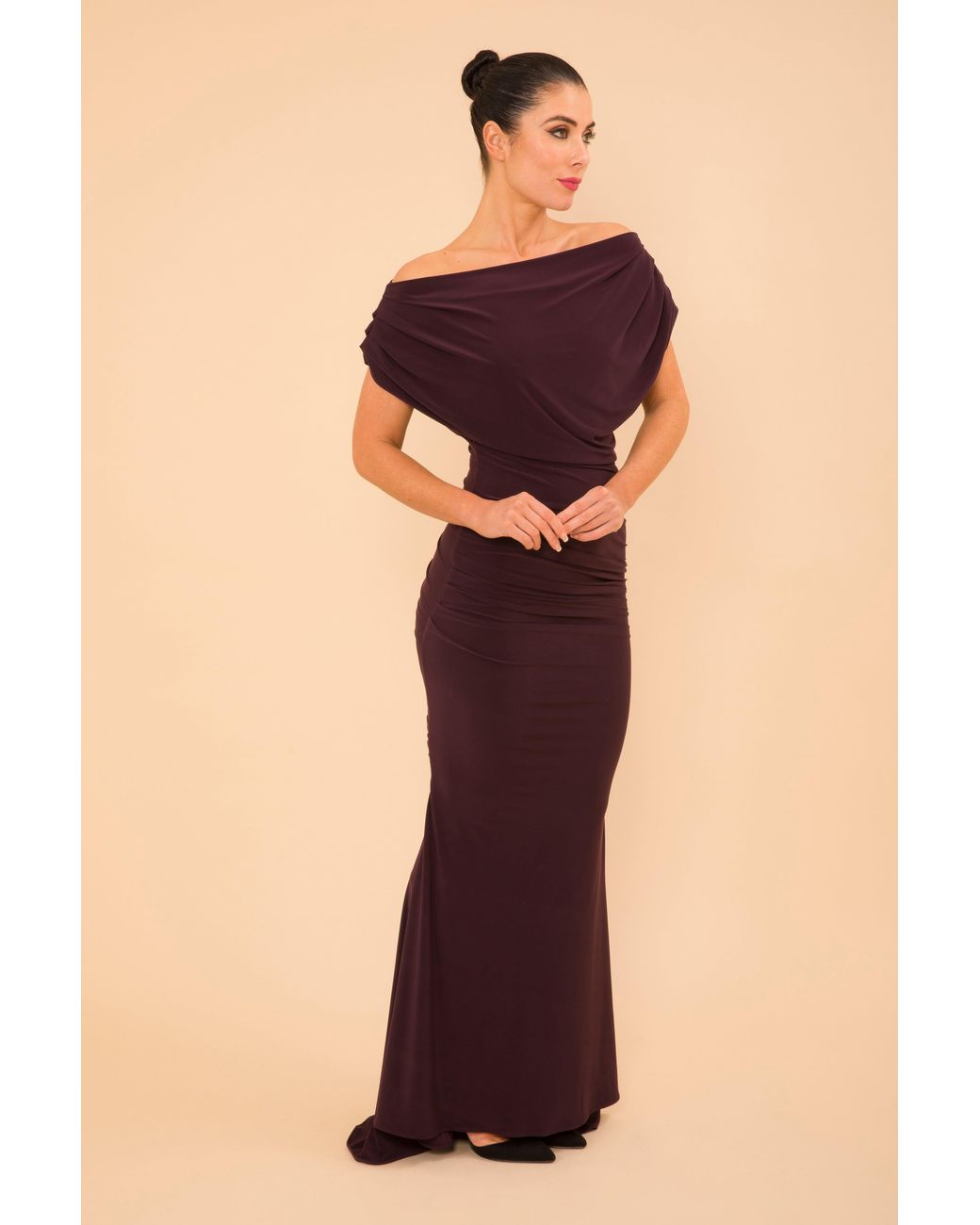 Atom Label Purple Platinum Gown