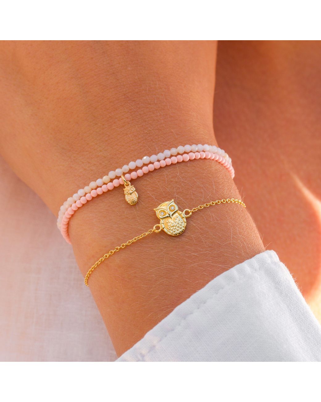 With Love Darling Metallic Opal Wisdom Wrap Pearl Bracelet
