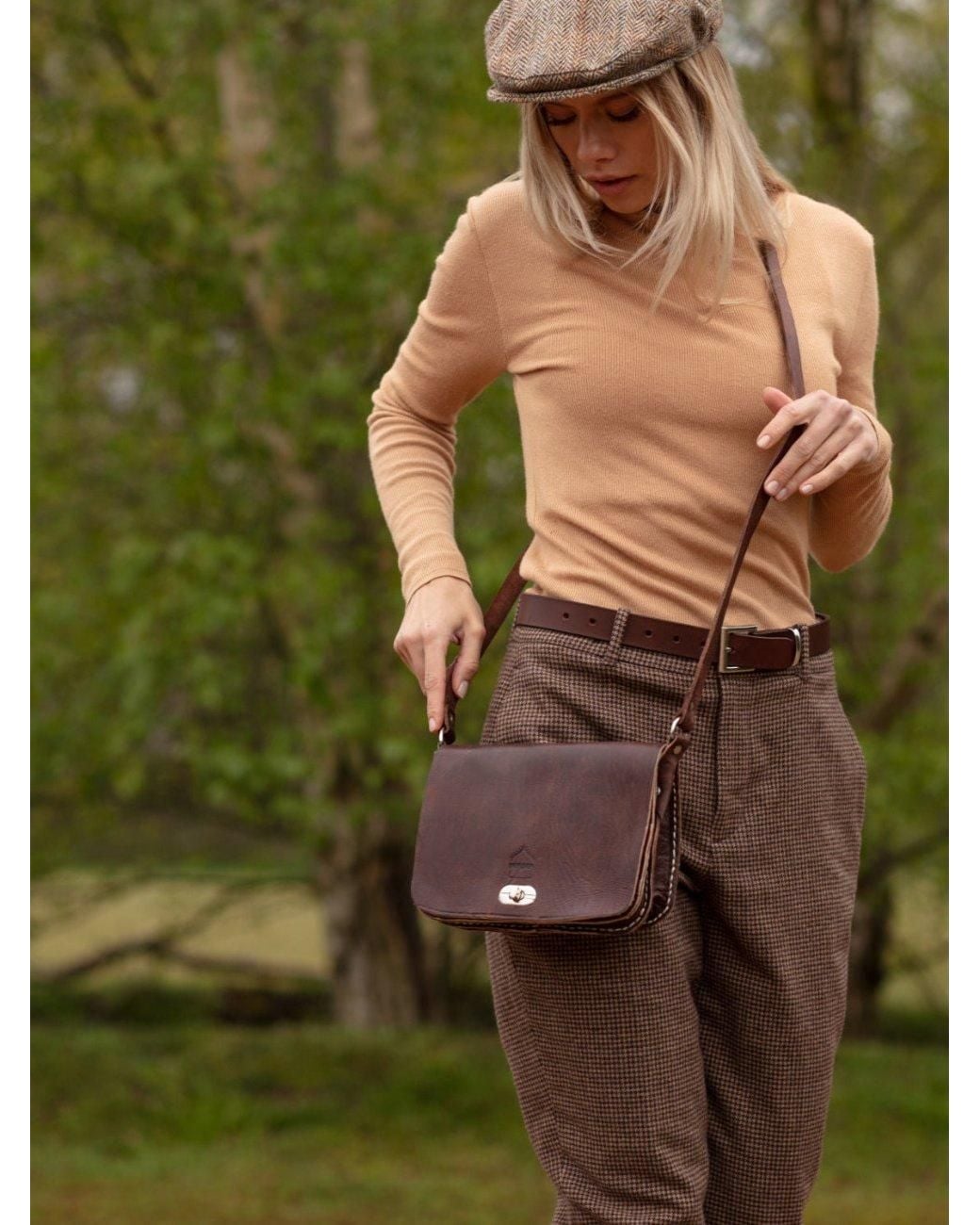 Berber Leather Brown The Kenitra Cross-Body Bag