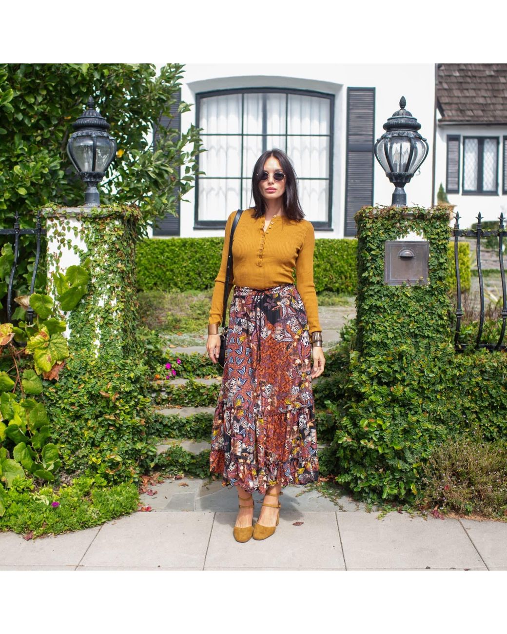 Jennafer Grace Brown Baile Maxi Skirt
