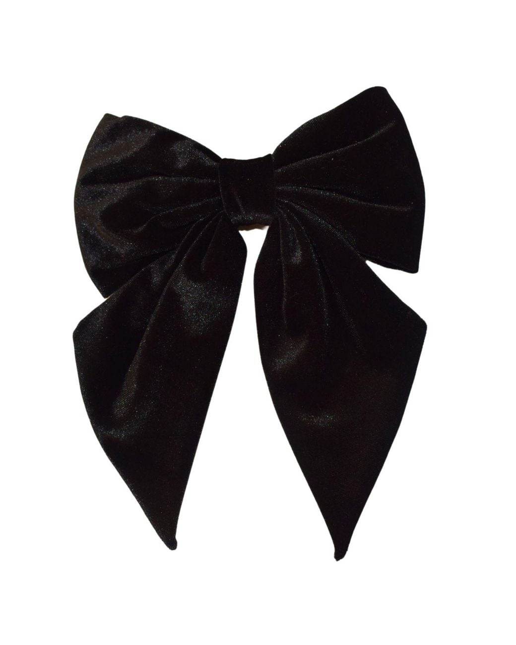 Sylk Black Velvet Hair Bow