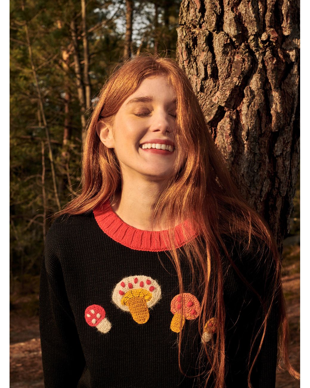 Gigi Knitwear Black Mushroom Sweater