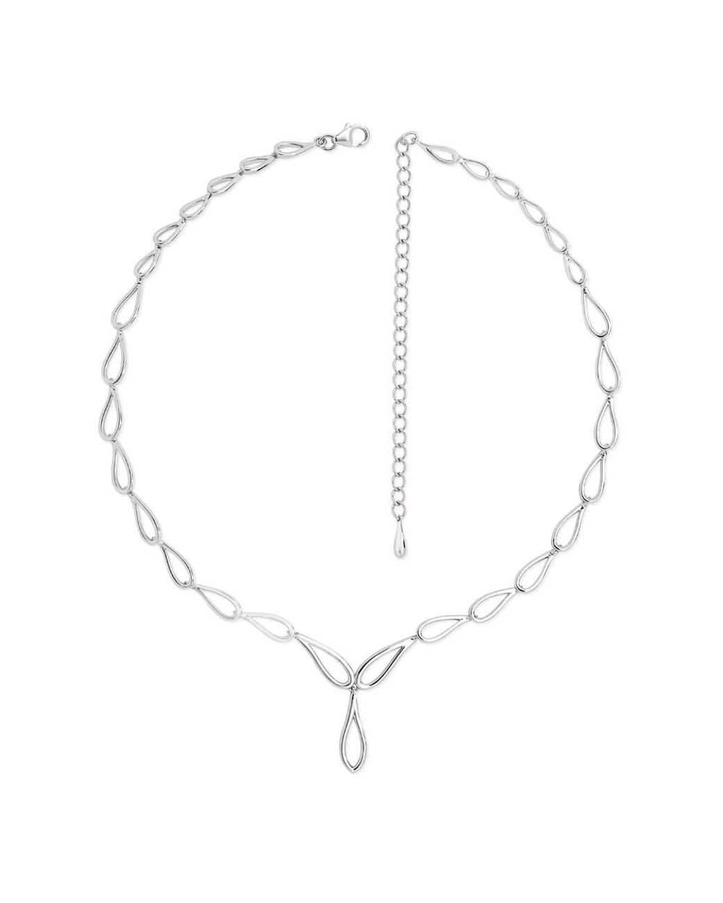 Lucy Quartermaine Metallic Triple Petal Necklace