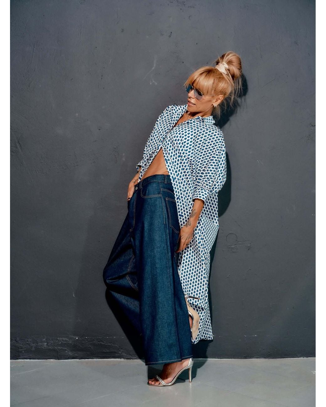 Clothes by Locker Room Blue Wide-Leg Denim Jeans
