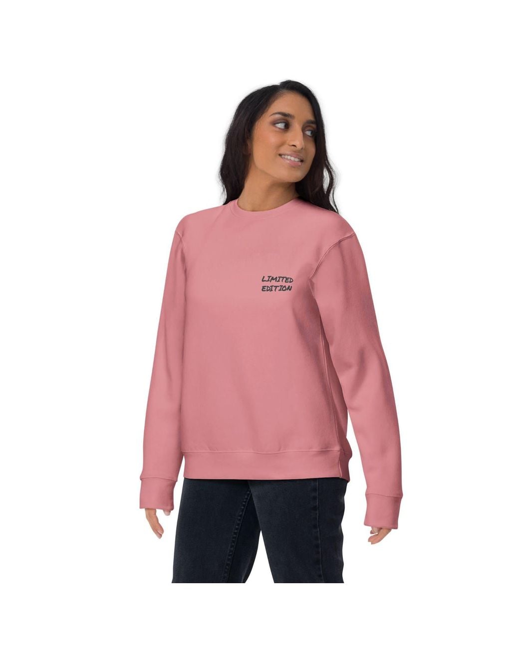 Anchor and Crew Pink Rose Limited Edition Annotations Organic Cotton Sweatshirt