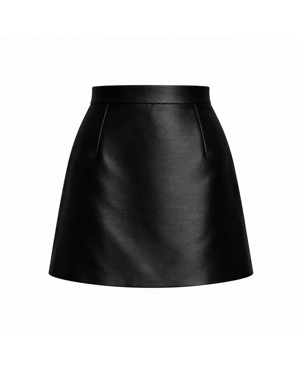 Richa Sharma Black High-Waisted Luxury Silk Skirt For
