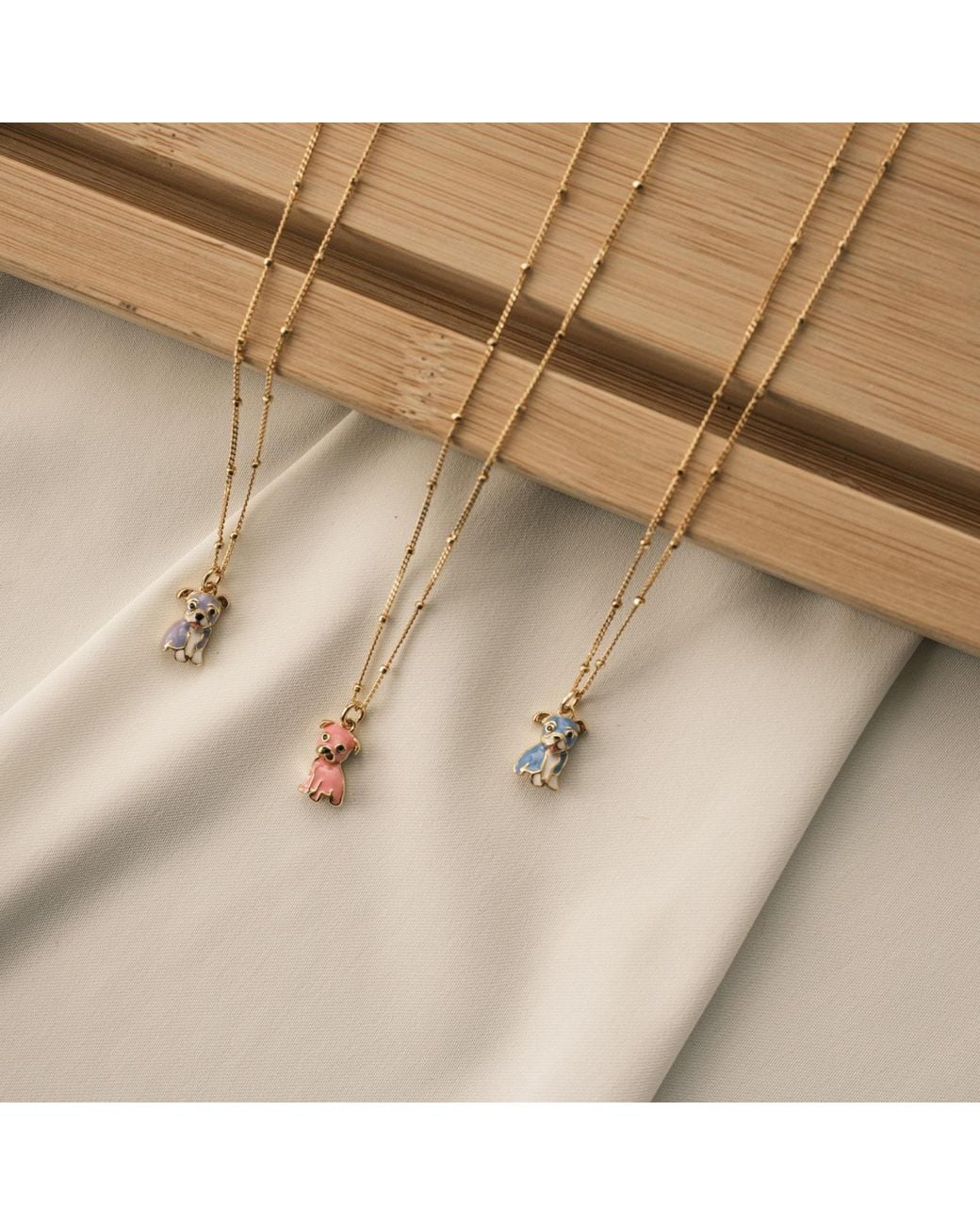 Cloud Haven Metallic Mini Bulldog Sweetie Pendant