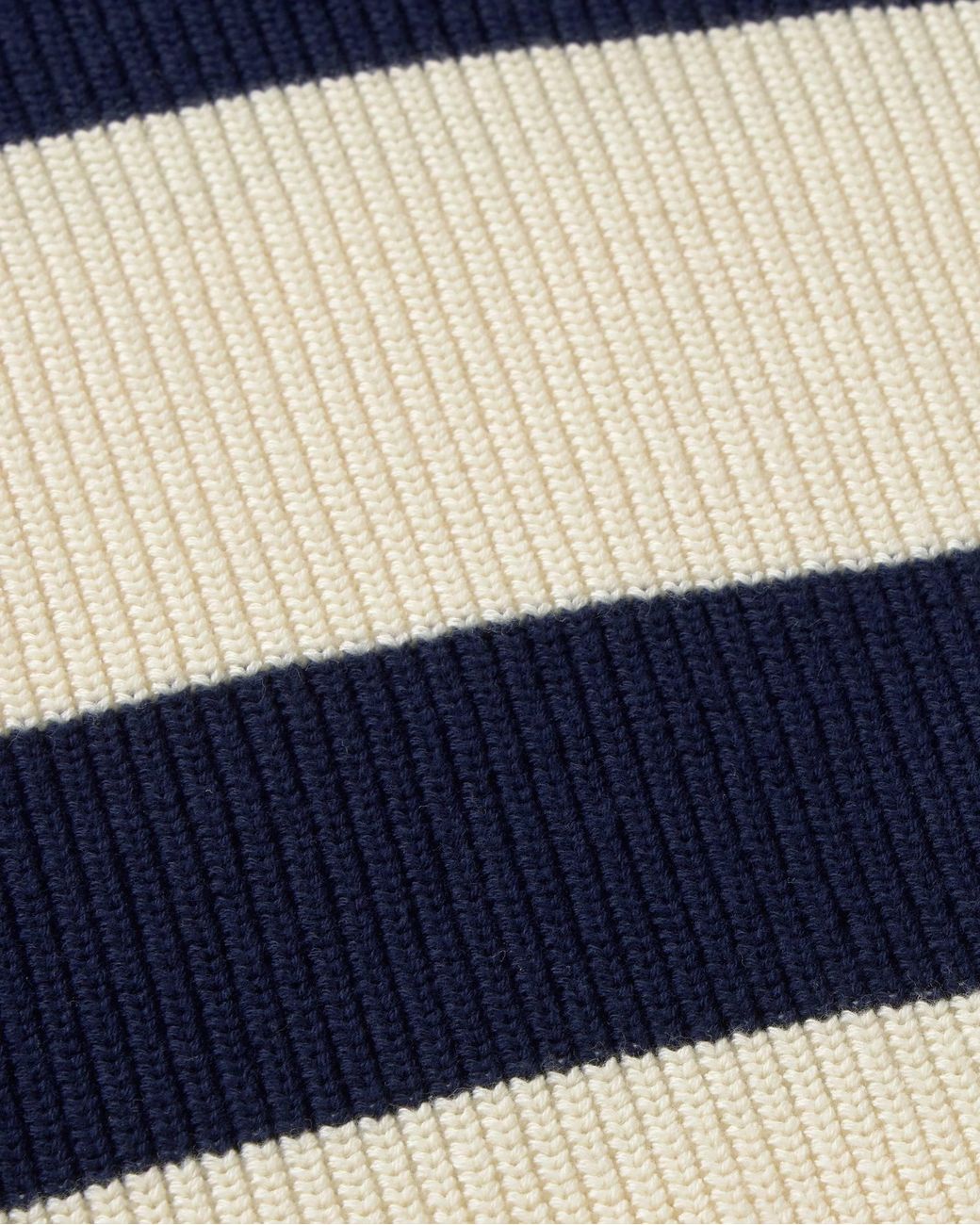 Thinking Mu Blue Organic Cotton Striped Sweater Santos for men