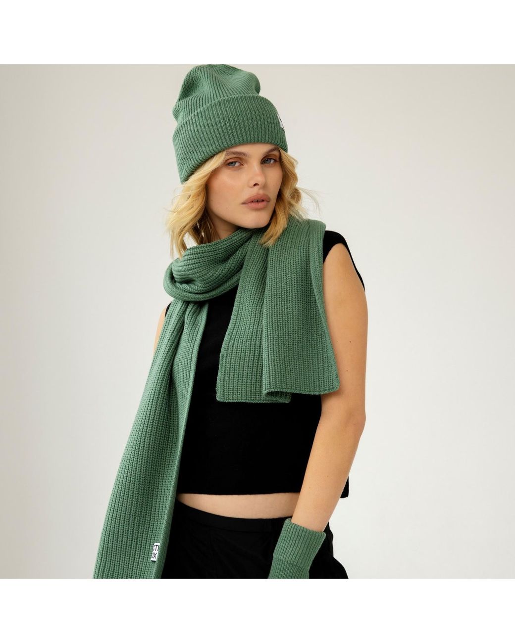 Arctic Fox & Co. Green Recycled Bottle Scarf
