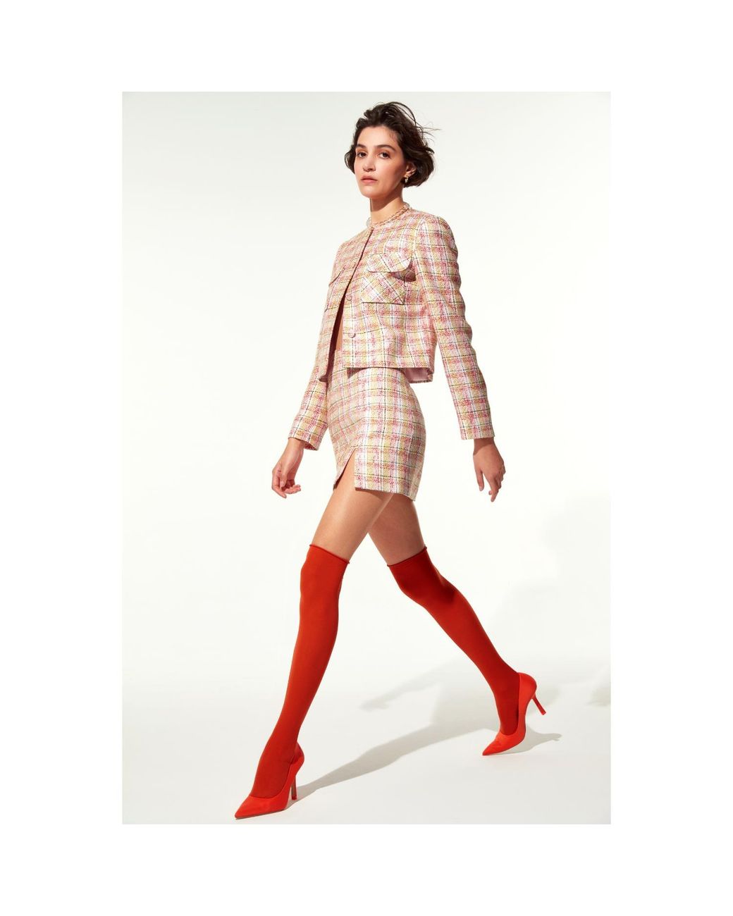 NAZLI CEREN White Irma A-Line Cotton Twill Mini Skirt