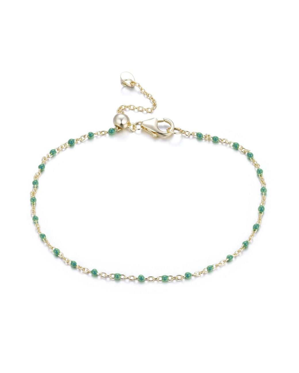 KAMARIA Metallic Enamel Beaded Chain Bracelet