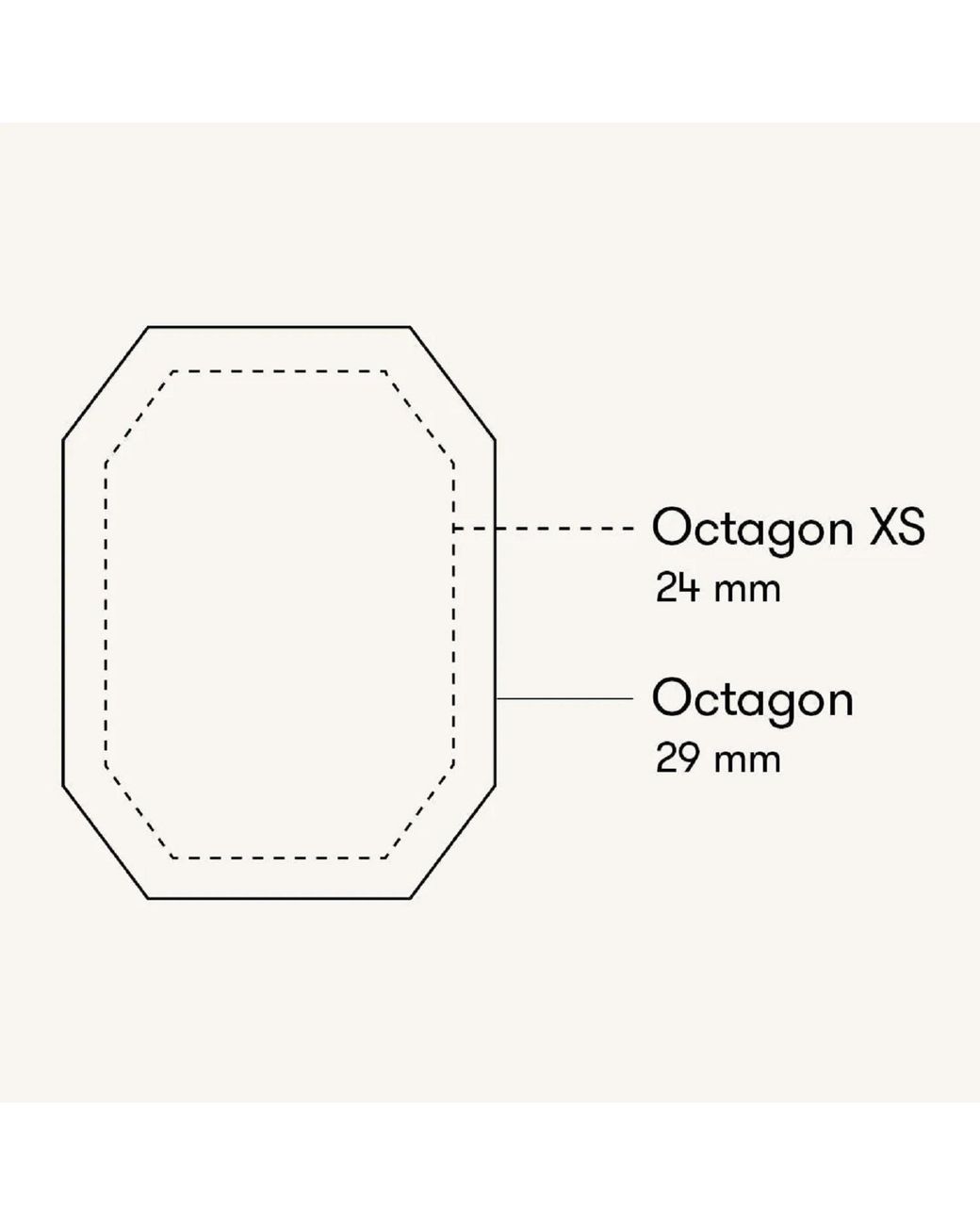 ROSEFIELD Metallic Octagon Xs Steel And Dial Watch