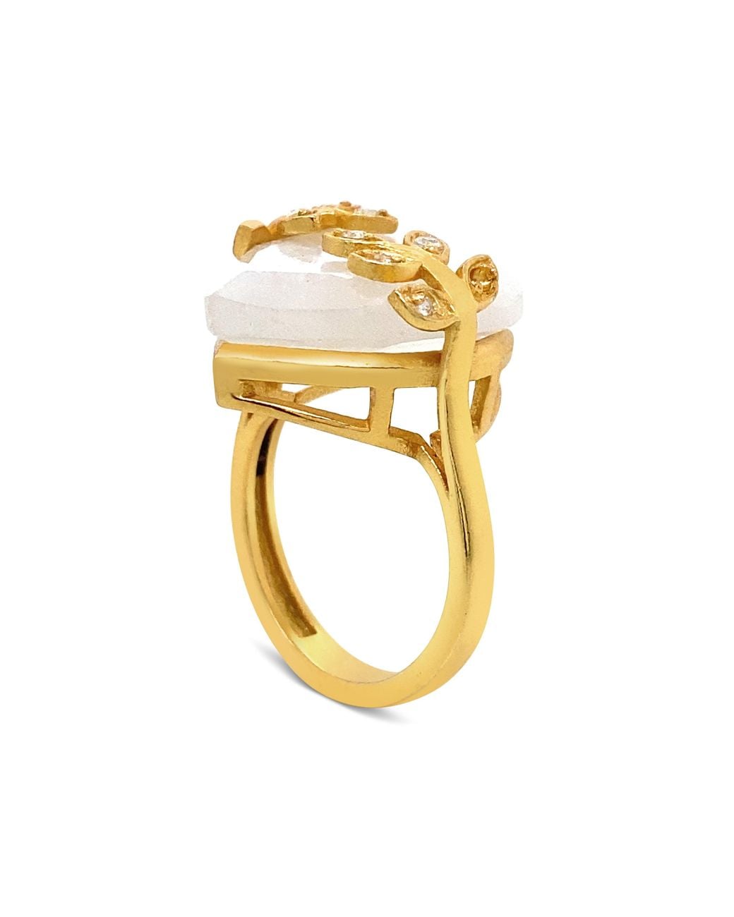 GEM BAZAAR Metallic Lace Ring