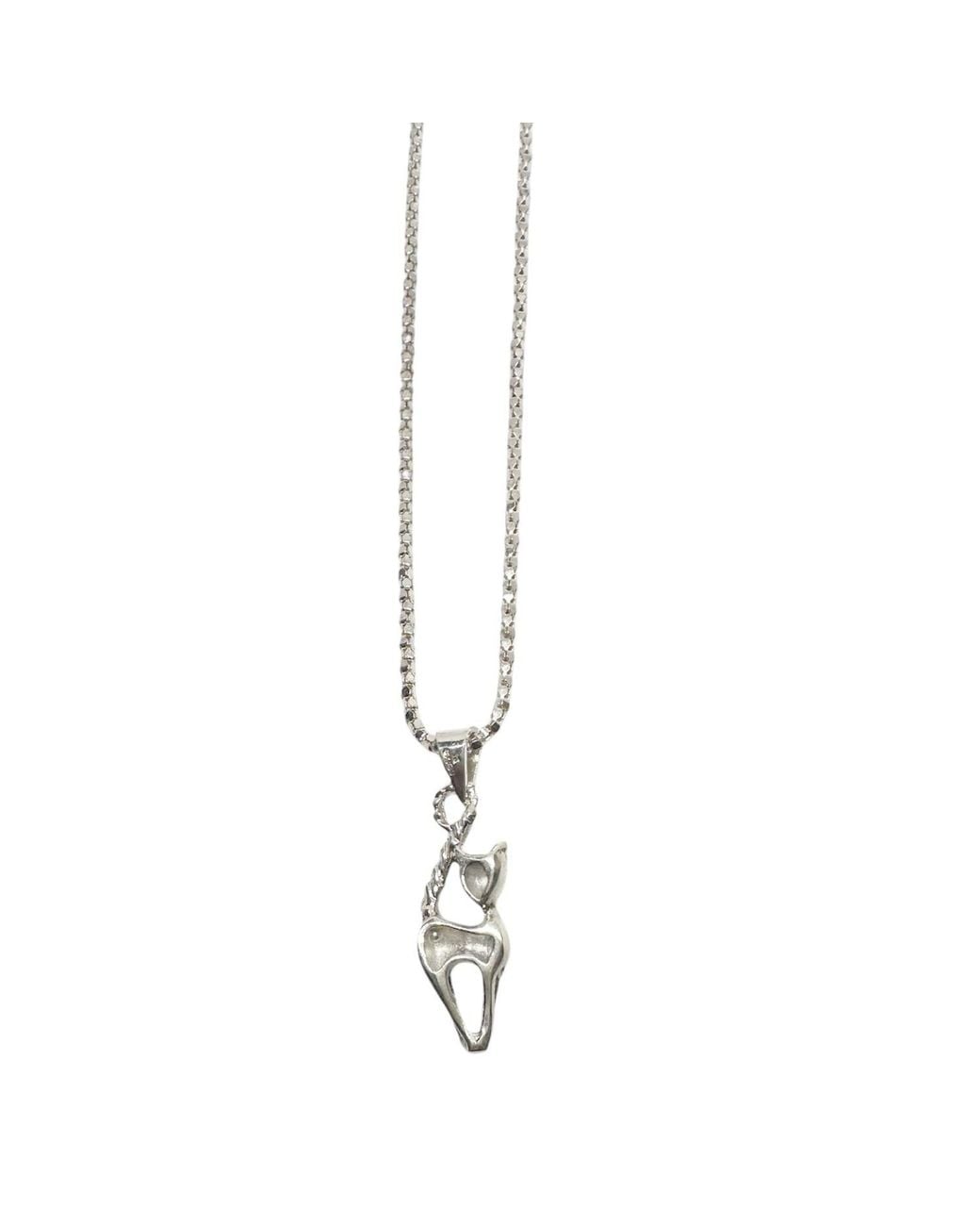 Tg-Jewellery by Tamara Gervasio Metallic Sterling Cat Pendant Necklace – Lost Wax Cast Handmade Pendant
