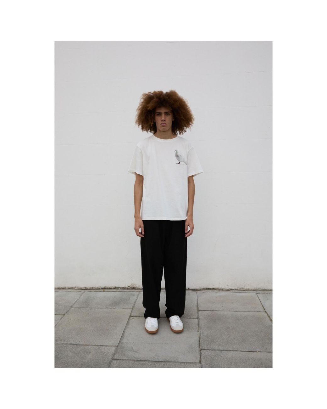 Sour Figs White Standing Dove T-Shirt for men