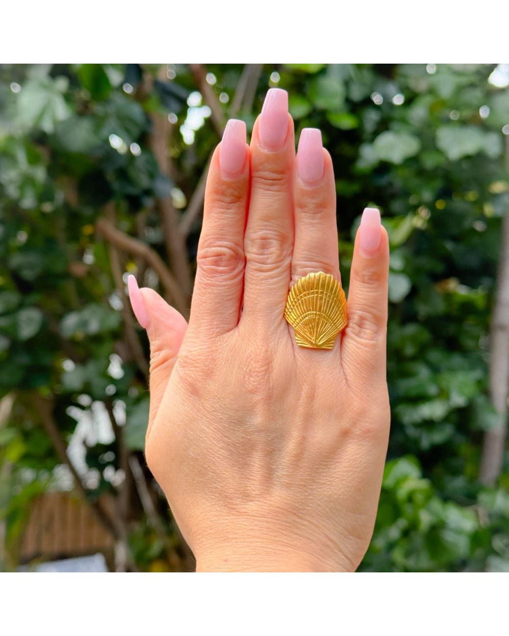 Lexi Jewelry Yellow Scallop Shell Ariel Ring