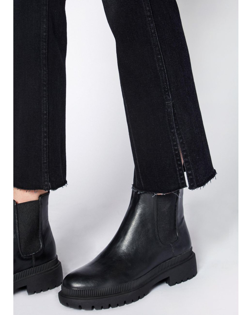 NOEND Black Farrah Kick Flare Jeans