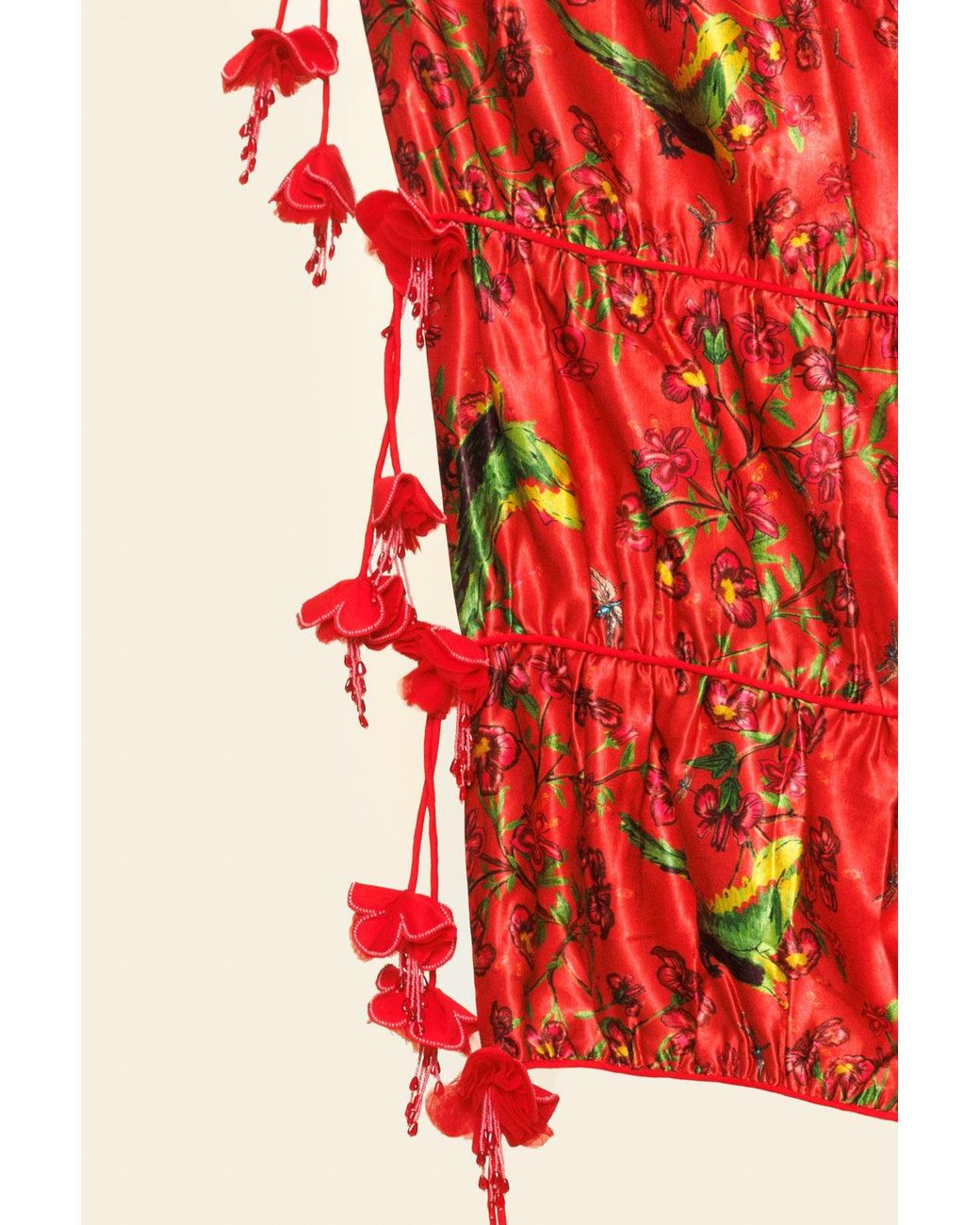 Ashaki Red Maya Bloom Scarf