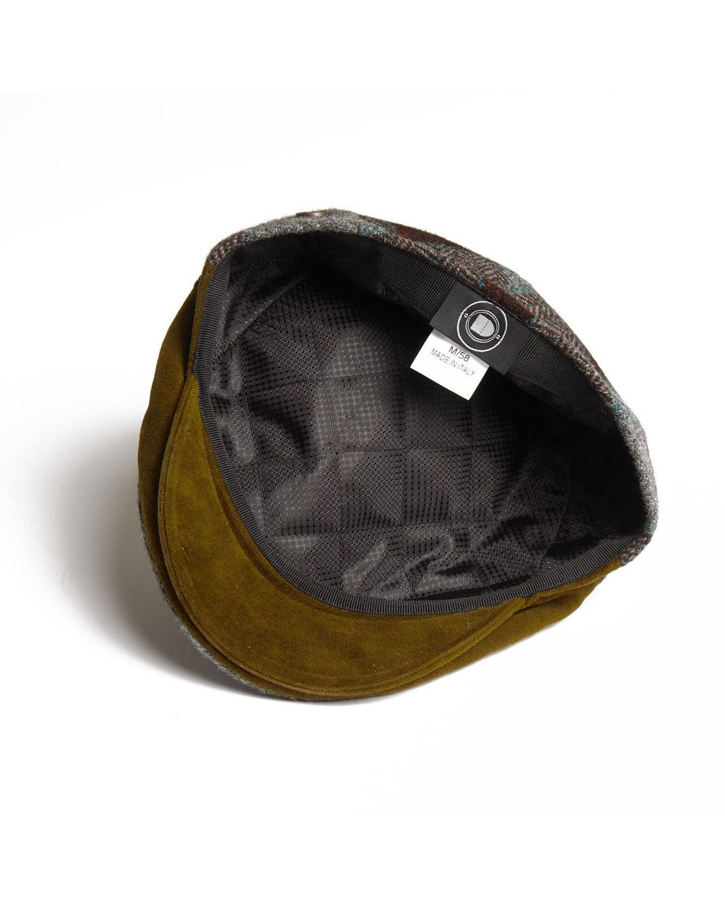 Dasmarca Hats Brown Luis Grassland Tweed Checks Italian Flat Cap for men