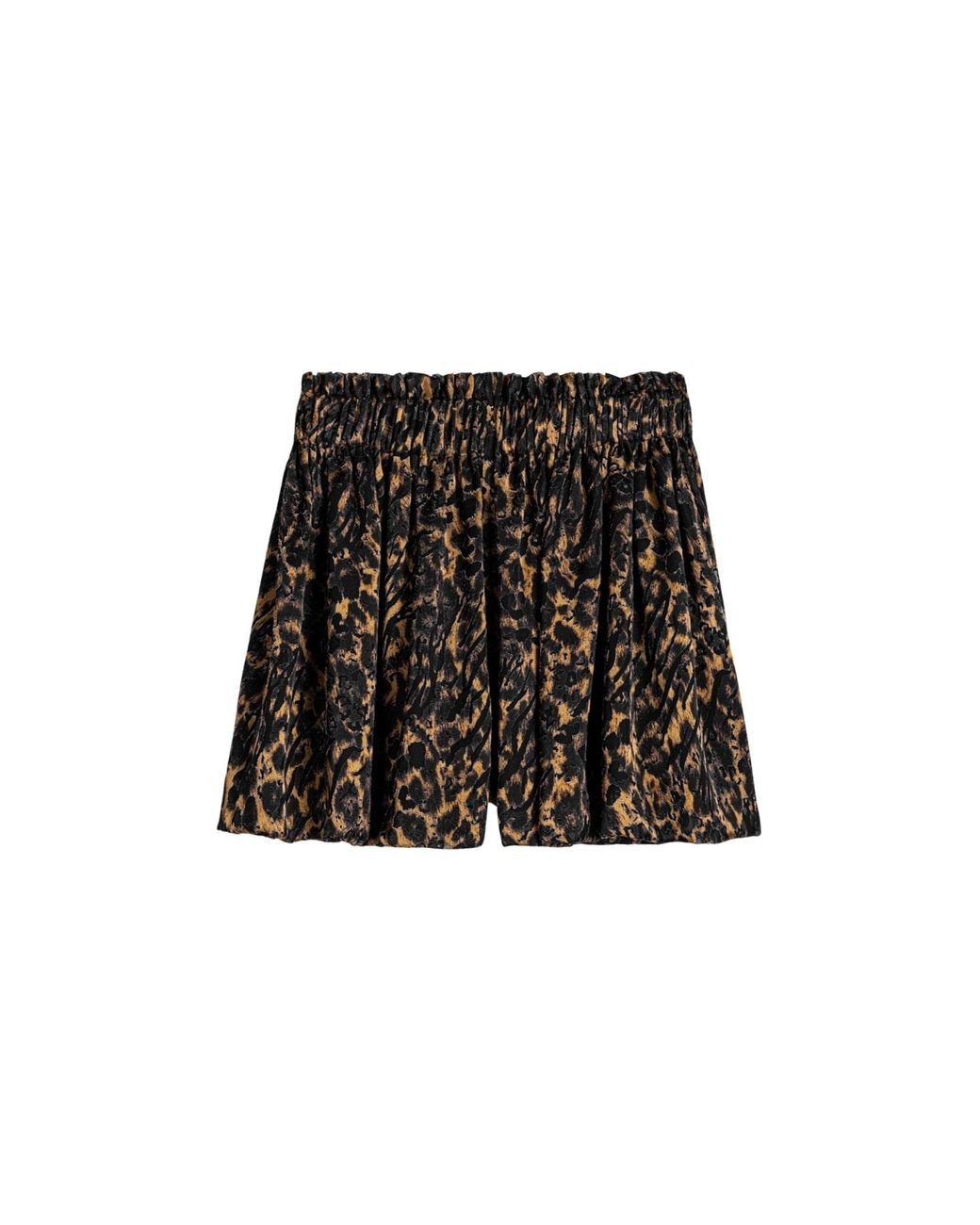Nocturne Black Printed-Mini Shorts