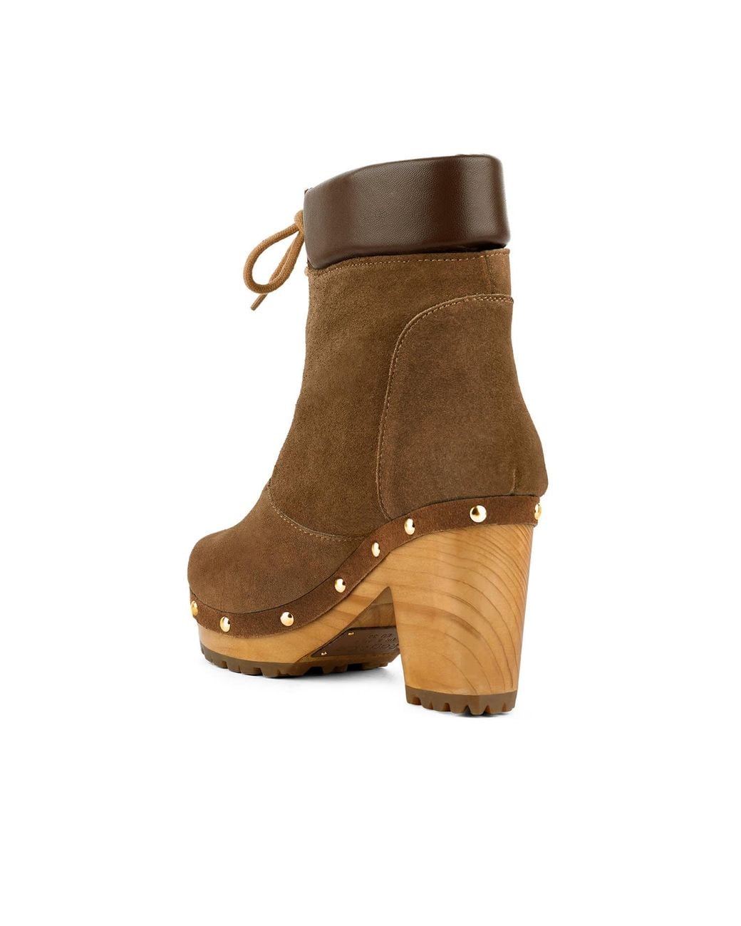 Rag & Co Brown Neutrals Maaya Handcrafted Collared Suede Boot