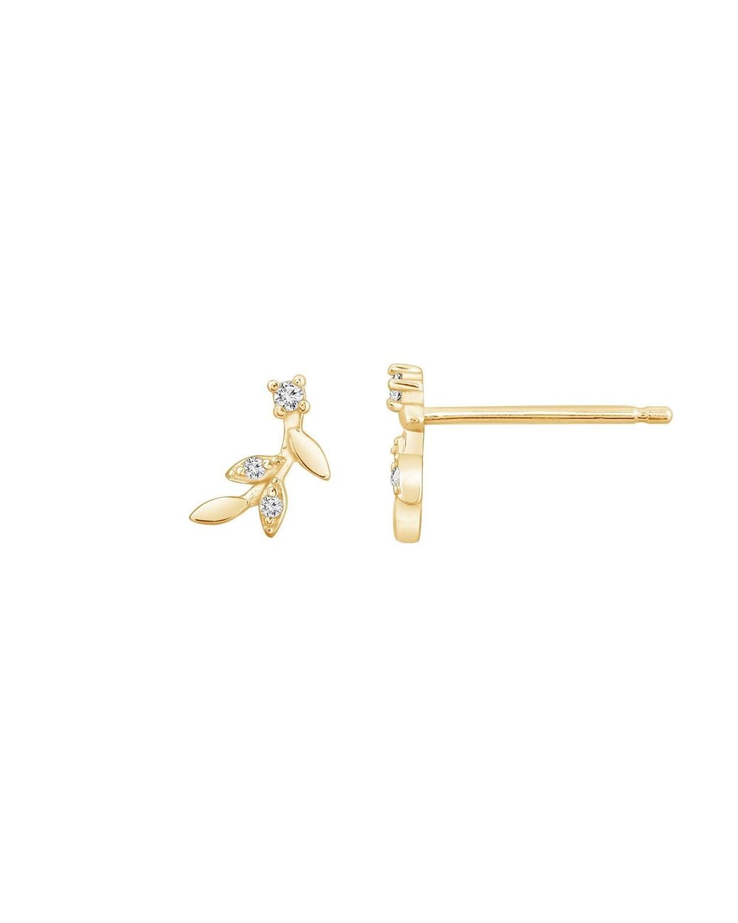 Diamonbliss Metallic Marilyn Monroe Mini Leaf Earrings