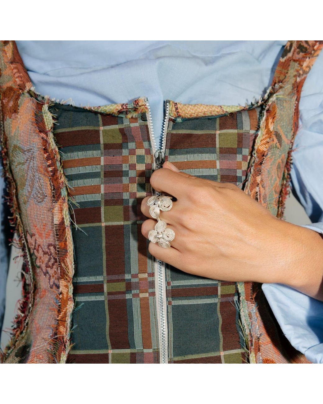 Raxada Metallic Spiral Ring