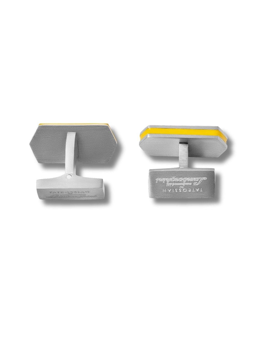 Tateossian Multicolor Automobili Lamborghini Hex Rettangolo Cufflinks for men