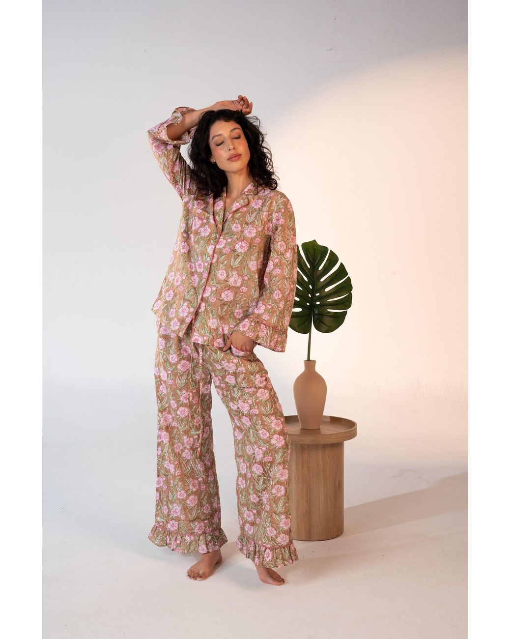 Carolina Benoit White Luxury Cotton Pajama Set