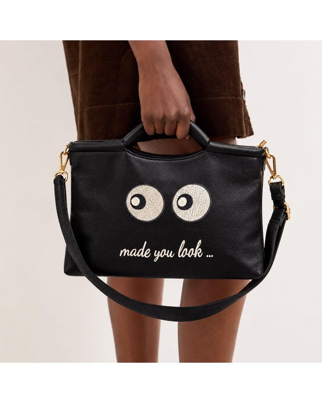 Lilly Loves Black Made You Look Small Clutch