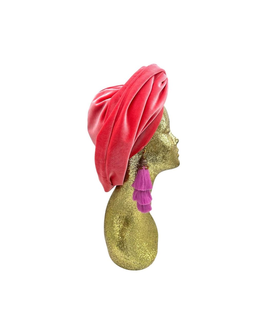 Julia Clancey Red Flamingo Lilac Swinglette Turban