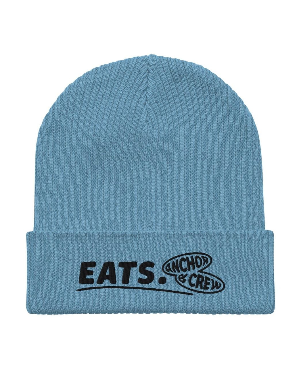 Anchor and Crew Blue Light Eats Gen. Organic Cotton Embroidered Beanie for men