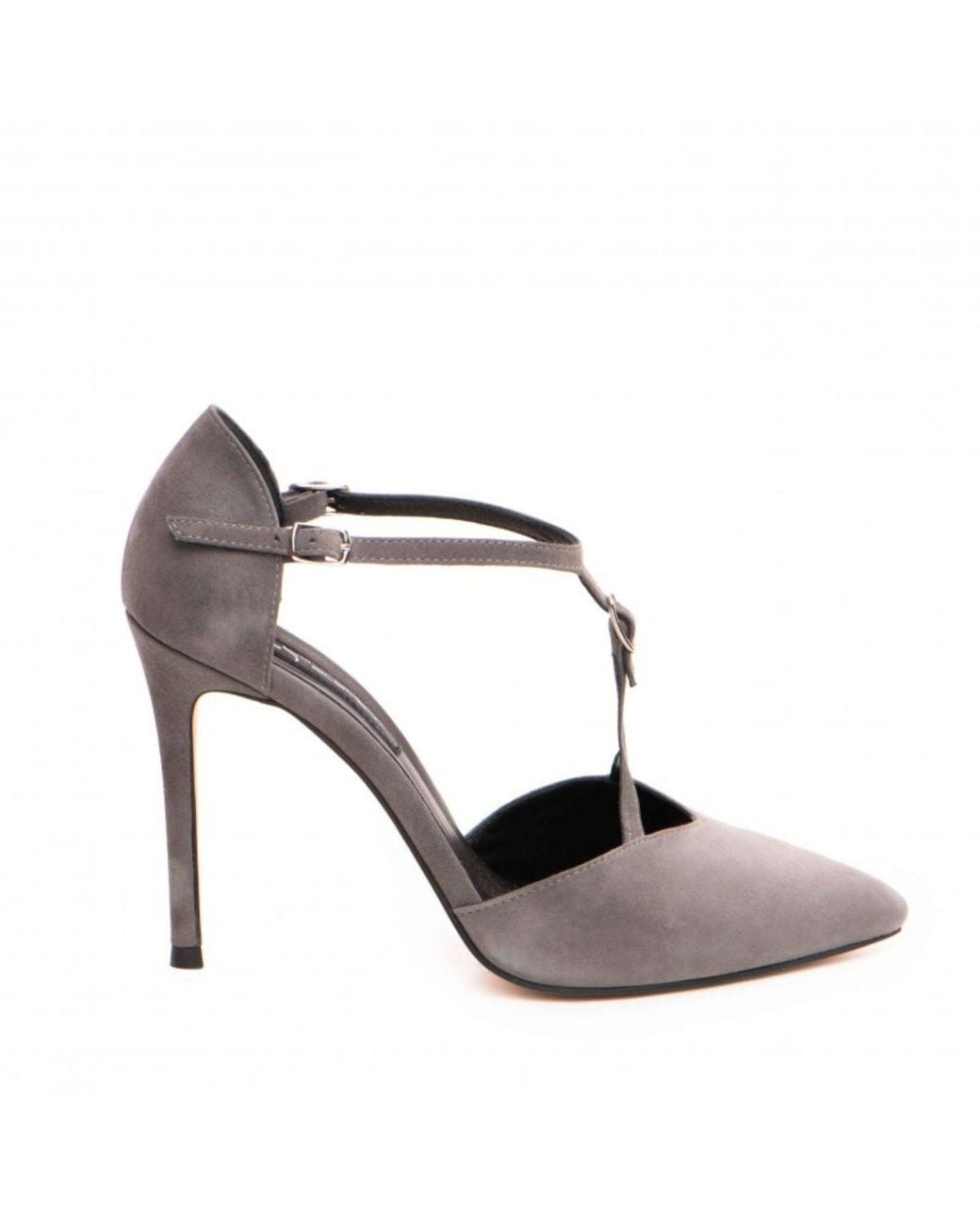 The 5Th Element Gray Freya T-Strap Pumps