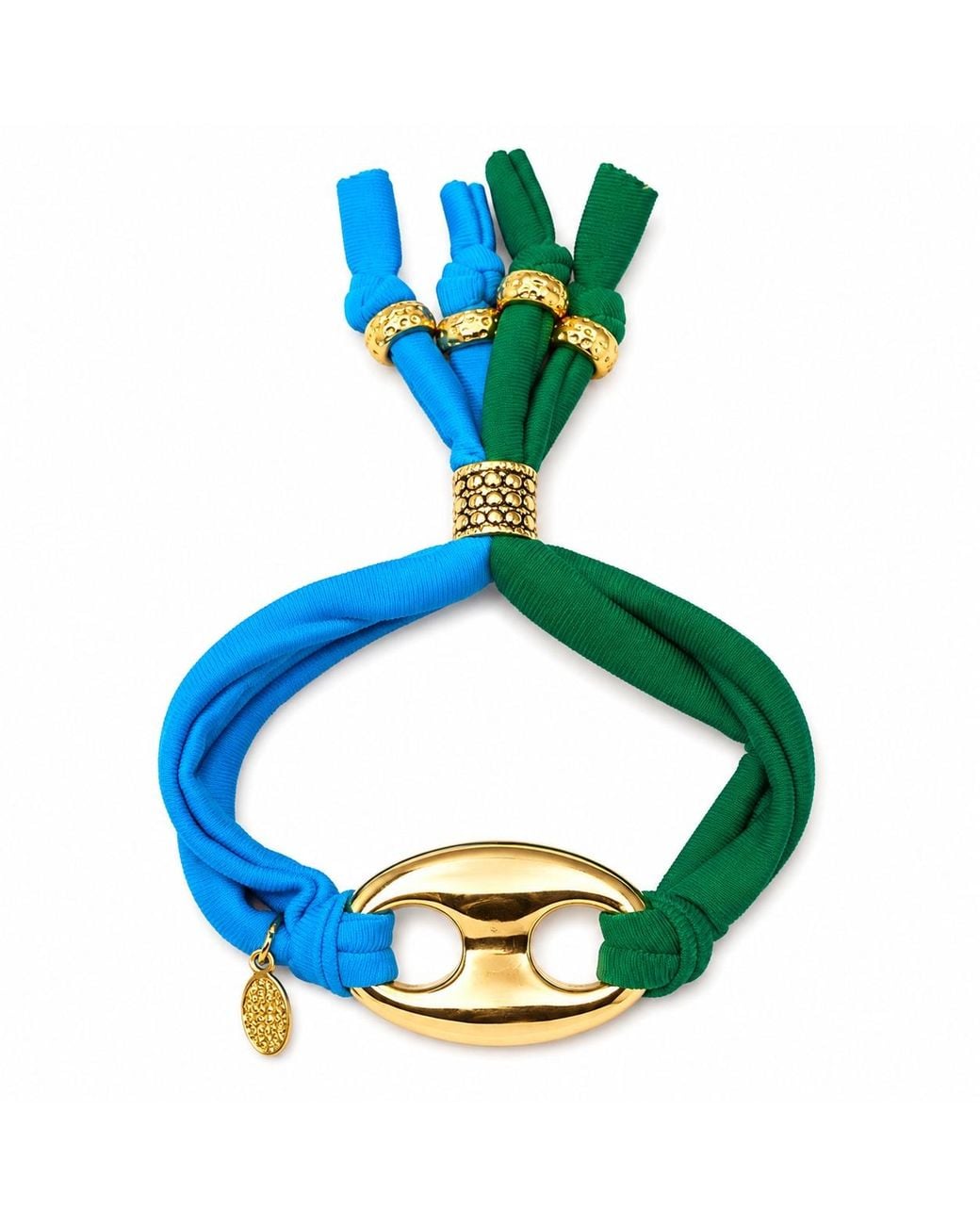Persia Dona Jewelry Blue Giant Bubble X Stretchy Bracelet
