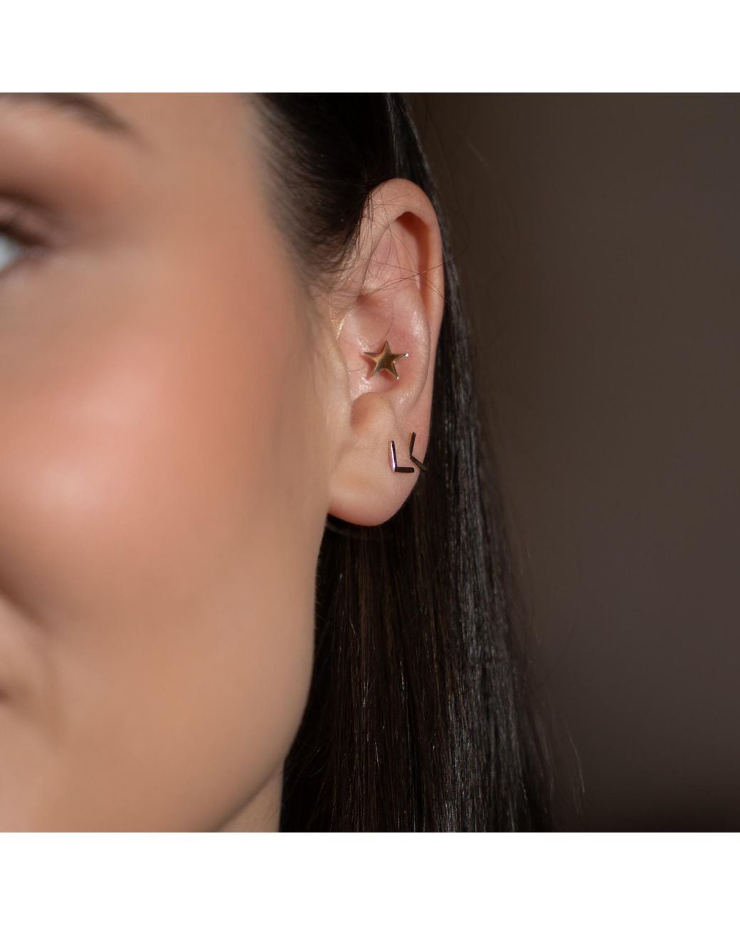 Gallery Metallic Mini Angle Earrings