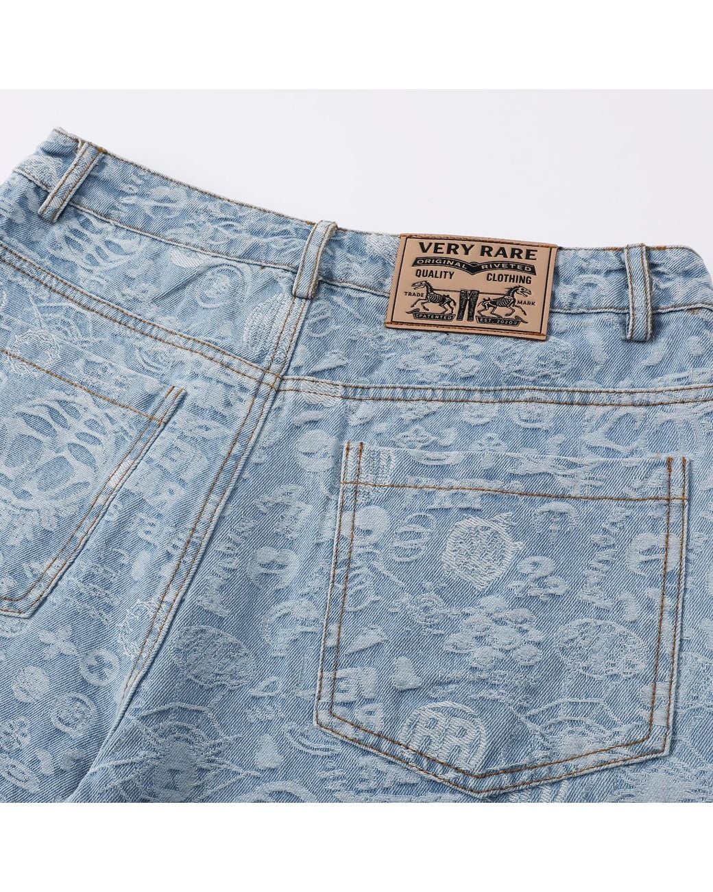 VERYRARE Blue Monogram Pants for men